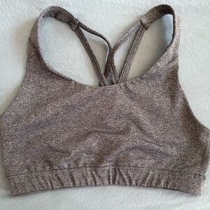 Grey sports bra